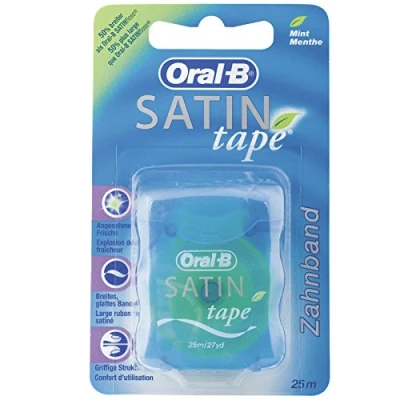 Abbildung von Oral B Zahnseide Satintape blau Blisterkarte