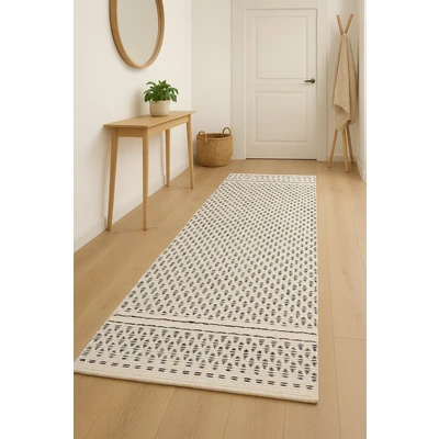 Abbildung von Myflair Möbel &amp; Accessoires Wollteppich »Wooly Nature« rechteckig 10 mm Höhe Handwebteppich, reine Wolle, Scandi Design, handgewebt, Wohnzimmer