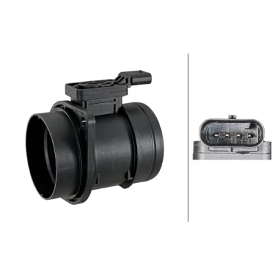 Abbildung von HELLA 8ET 358 095 281 Luftmassenmesser ohne Dichtung VOLKSWAGEN: Golf 7, Passat B8 Variant, Polo V Hatchback, SKODA: Octavia 3 Combi