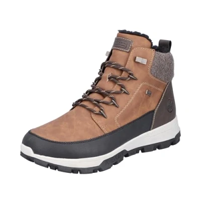 Abbildung von Rieker Snowboot/Winterstiefel, Herren, Größe: 45, Schwarz mandel/granit moro Schuhe