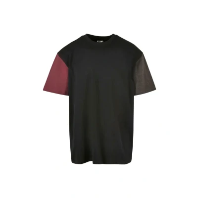 Abbildung von Urban Classics Oversized Colorblock Tshirt print, Herren, Größe: XXL, Black