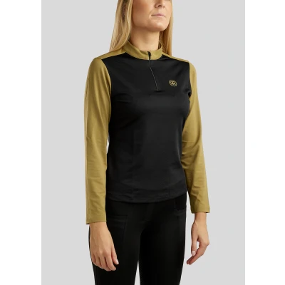 Abbildung von Rebel Poloshirt Block Colored Lange Ärmel Schwarz