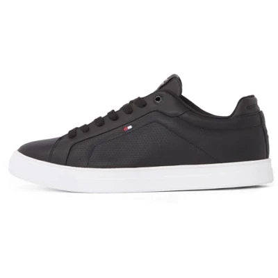 Abbildung von Tommy Hilfiger ICON Court Pinperf LTH Sneaker low, Herren, Größe: 41, Black Schuhe