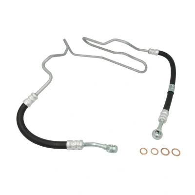 Abbildung von TOPRAN 113 358 Hydraulikschlauch, Lenkung von Hydraulikpumpe nach Lenkgetriebe mit Dichtungen VOLKSWAGEN: Golf 4, 4 Variant, Bora Saloon