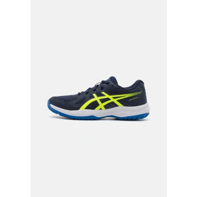 Abbildung von Asics Upcourt 6 Unisex Handballschuh für Kinder, Größe: 33, Midnight/safety yellow Schuhe
