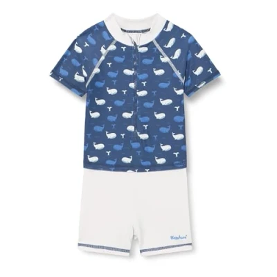 Abbildung von Playshoes Unisex Kinder UV Schutz Einteiler Badeanzug Schwimmanzug Badebekleidung, Wal, 98/104