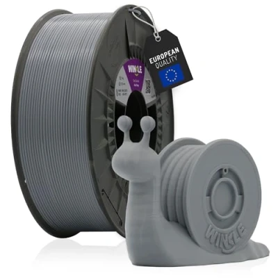 Abbildung von WINKLE PLA HD Filament Aschgrau 3D Drucker 2,85 mm 1 kg graues kompatibel mit allen Druckern Maßgenauigkeit Spule