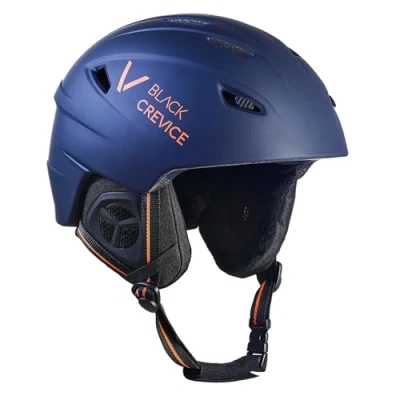 Abbildung von Black Crevice Erwachsene Skihelm Streif, matt Navy/orange, S