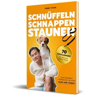 Abbildung von Schnüffeln, Schnappen, Staunen: 70 Challenges für dich und deinen Hund von Nami and Tommy