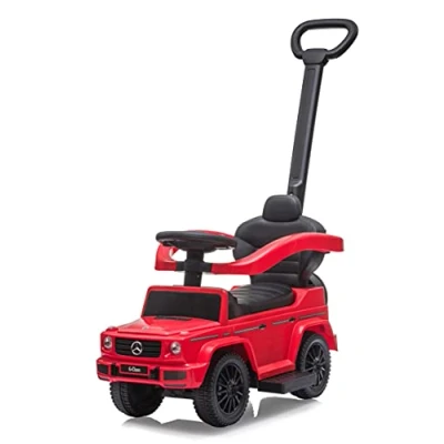 Abbildung von JAMARA 460626 Rutscher Mercedes Benz G 350 d 3in1 ab 6 Monate, Sitzhöhe 260 mm, Kippschutz, Schutzbügel, Schub und Haltestange mit Lenkfunktion abnehmbar, rot