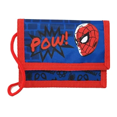 Abbildung von Theonoi Geschenkidee Kinder Geldbörse Geldbeutel Portemonnaie Brieftasche Brustbeutel (Spiderman)
