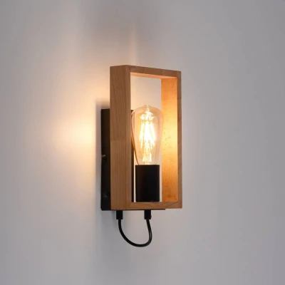 Abbildung von JUST LIGHT Wandleuchte »FRANKY«, 1 flammig, Leuchtmittel E27 ohne Leuchtmittel, ExklusiveE27, Schalter, Wippschalter