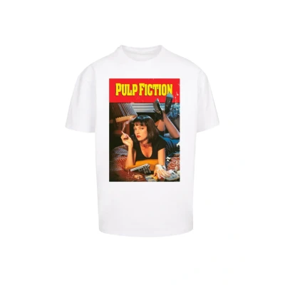 Abbildung von Merchcode PULP Fiction Poster Oversize TEE Tshirt print, Herren, Größe: Large, White