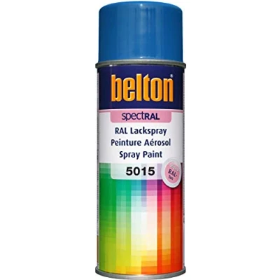 Abbildung von belton spectRAL Lackspray RAL 5015 himmelblau, glänzend, 400 ml Profi Qualität