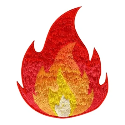 Abbildung von PatchMommy Flamme Feuer Patch Aufnäher Applikation zum Aufbügeln Bügelbild
