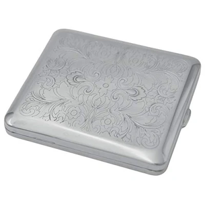 Abbildung von GERMANUS Zigarettenetui Venetia, Made in Germany Serie, Silber Farben