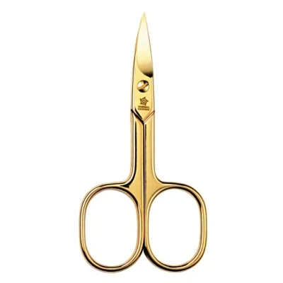 Abbildung von Pfeilring Nagelschere, 9 cm, vergoldet