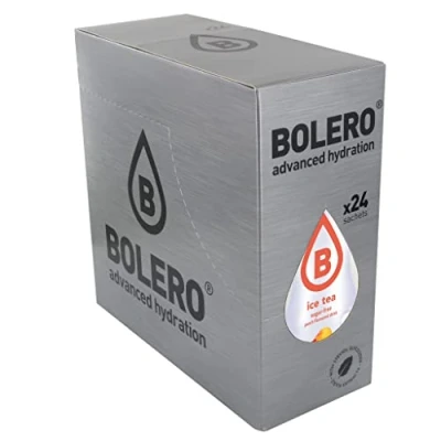 Abbildung von Bolero ICE TEA PEACH 24x8g I Erfrischendes Zuckerfreies Getränkepulver mit Stevia gesüßt Vitamin C gesundes Getränk, das von Diabetikern empfohlen wird Pfirsich Eistee Geschmack