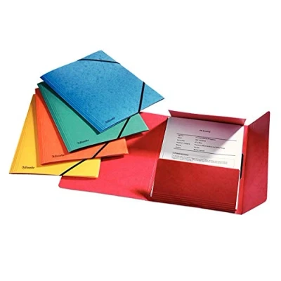 Abbildung von Esselte 15523 Eckspannermappe Rainbow, Bundle, A4, 5 Stück, sortiert