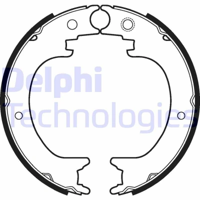 Abbildung von Bremsbackensatz, Feststellbremse DELPHI LS2121