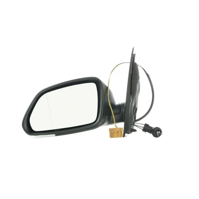 Abbildung von Außenspiegel Van Wezel 5828803 links schwarz Komplettspiegel, asphärisch, inneneinstellbar, Einstellung: Seilzug VOLKSWAGEN: Polo IV Hatchback