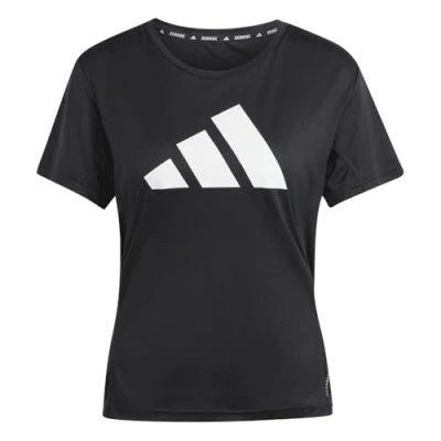 Abbildung von adidas Damen Run It Stripes Tee, White, L
