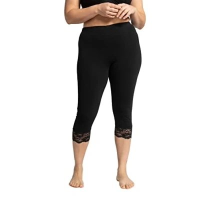 Abbildung von Ulla Popken Leggings Strümpfe, Damen, Größe: 42/44, Schwarz