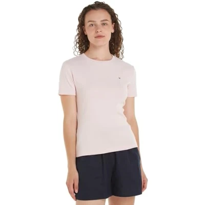 Abbildung von Tommy Hilfiger NEW SLIM CODY Tshirt basic, Damen, Größe: XL, Whimsy pink