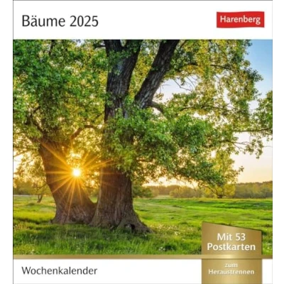 Abbildung von Bäume Postkartenkalender 2025 Wochenkalender mit 53 Postkarten: Fotokalender Postkarten zum Sammeln und Verschicken. Dekorative ... (Postkartenkalender Harenberg)
