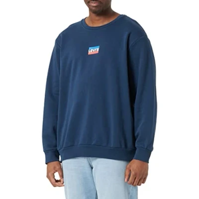 Abbildung von Levi&#039;s Standard Graphic CREW Sweatshirt, Herren, Größe: XL, Dress blues