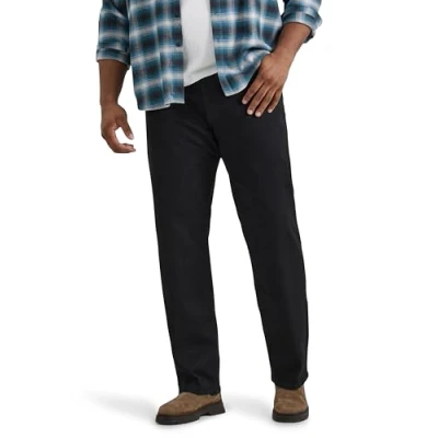 Abbildung von Lee Herren Big &amp; Tall Extreme Motion Relaxed Straight Jeans, Schwarz, 44W / 30L