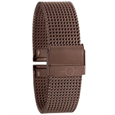 Abbildung von Eichmüller BandOh Edelstahl Uhrenarmband Milanaise PVD vergoldet Braun 20mm Armband, Braun, 20mm, Armband