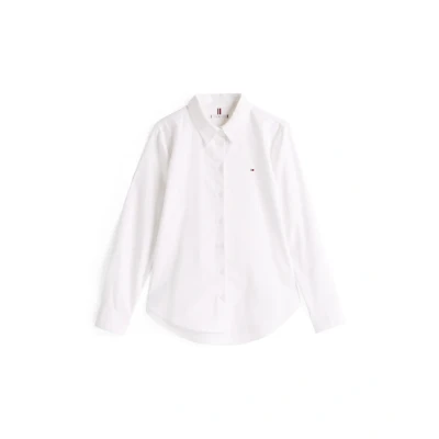 Abbildung von Tommy Hilfiger Oxford Relaxed LS Hemdbluse, Damen, Größe: 44, Optic white