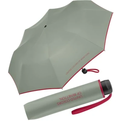 Abbildung von United Colors of Benetton Cuatrogotas 2018 Regenschirm, faltbar, 60 cm, Iceberg Green, 95 cm