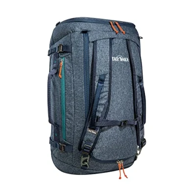 Abbildung von Tatonka Duffle Bag 45L Faltbare Reisetasche mit Rucksackfunktion, abschließbar, klein verstaubar und 45 Liter Volumen (Navy)