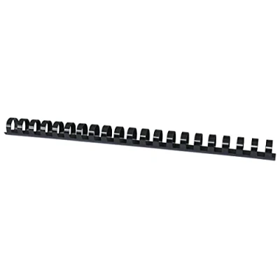 Abbildung von OFFICER PRODUCTS 20241615 05 Plastikbinderücken 100 Stück DIN A4 16mm (145 Seiten) Binderücken Bindungskämme Plastikbindung Kunststoff Farbe: Schwarz