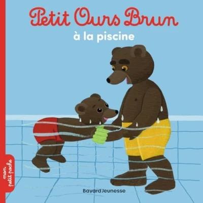 Abbildung von Petit ours Brun: brun a la piscine