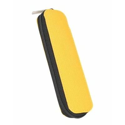 Abbildung von Online Stifte Etui, Stylisches Stiftemäppchen mit Reißverschluss, 2 Stift Schlaufen, Tasche für Kugelschreiber, Füller, Pinsel etc, Federmäppchen Schule, Uni &amp; Büro
