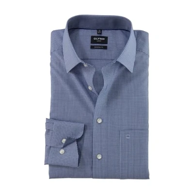 Abbildung von OLYMP Herren Oberhemd Langarm Luxor,Vichy Karo,modern fit,New Kent,royal 19,39