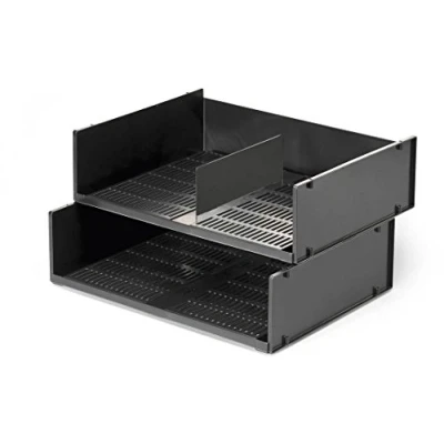 Abbildung von Durable Briefablageschale A3 Querformat, optimo Blauer Engel, 4 Stück, anthrazit, 1700786058