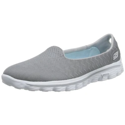 Abbildung von Skechers Damen Gowalk 2 Schuhe, grau meliert, 38.5 EU