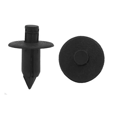 Abbildung von uxcell 100 Stücke Kunststoffnieten Push Pin Clips 7mm Befestigung Auto Set Plastiknieten Befestiger Kotflügel für Schwarz