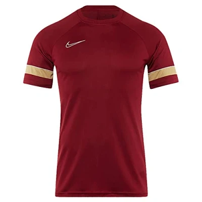 Abbildung von Nike Jungen Dri FIT Academy 21 Kurzarm Trikot, Team Rot/Weiss/Jersey Gold/Weiss, M