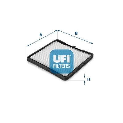 Abbildung von UFI 54.249.00 Innenraumfilter Aktivkohlefilter 267 188 35 PEUGEOT: 508 I SW, Saloon, SW Box Body / Estate