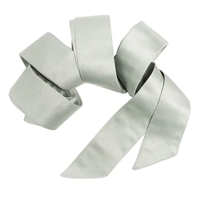 Abbildung von Maya Deluxe Women&#039;s Womens Ladies Satin Sash Waist Tie Ribbon Bow Accessory for Bridesmaids Bridal Wedding Prom Evening Occasion Belt, Green Lily, S M