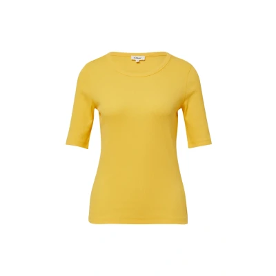 Abbildung von s.Oliver IM SLIM FIT Tshirt basic, Damen, Größe: 42, Zitrone