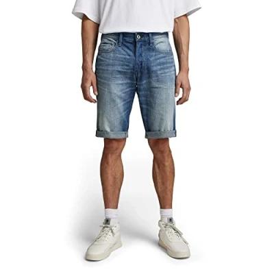 Abbildung von G Star 3301 1 Jeans Shorts, Herren, Größe: 34, Medium aged