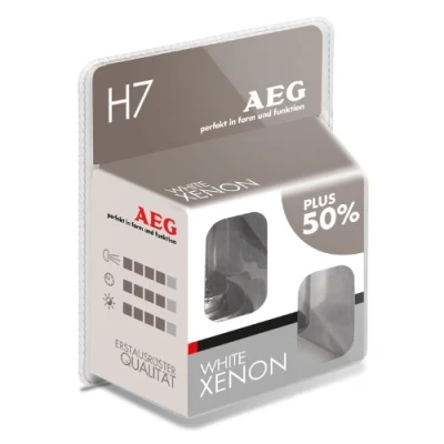 Abbildung von AEG Automotive 97264 Glühlampe White Xenon H7, 55 W, 2 er Set