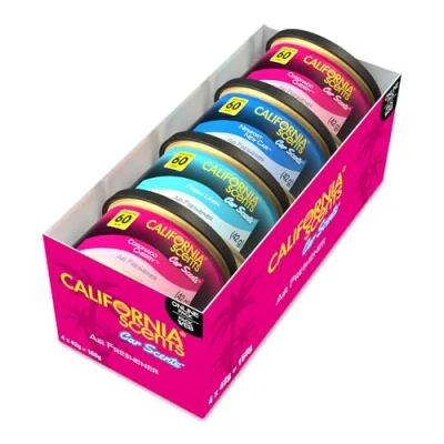 Abbildung von California Scents Auto Lufterfrischer Sortiment Car 4er Pack, Sortimentpackung, ideal für Autos, LKWs und SUVs