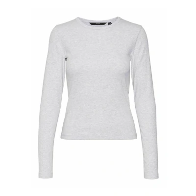 Abbildung von Vero Moda Langarmshirt, Damen, Größe: XS, Light grey melange